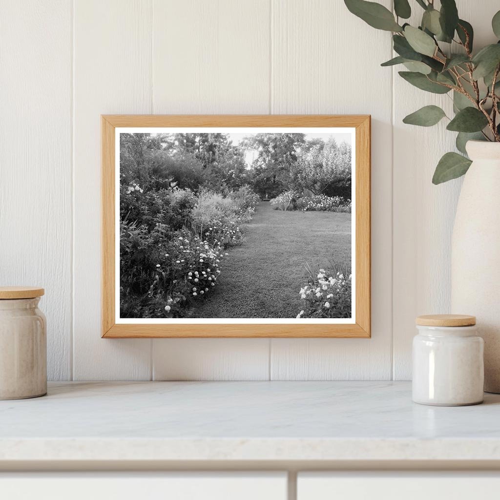 Staunton VA Garden Scene - 1953 Vintage Photograph