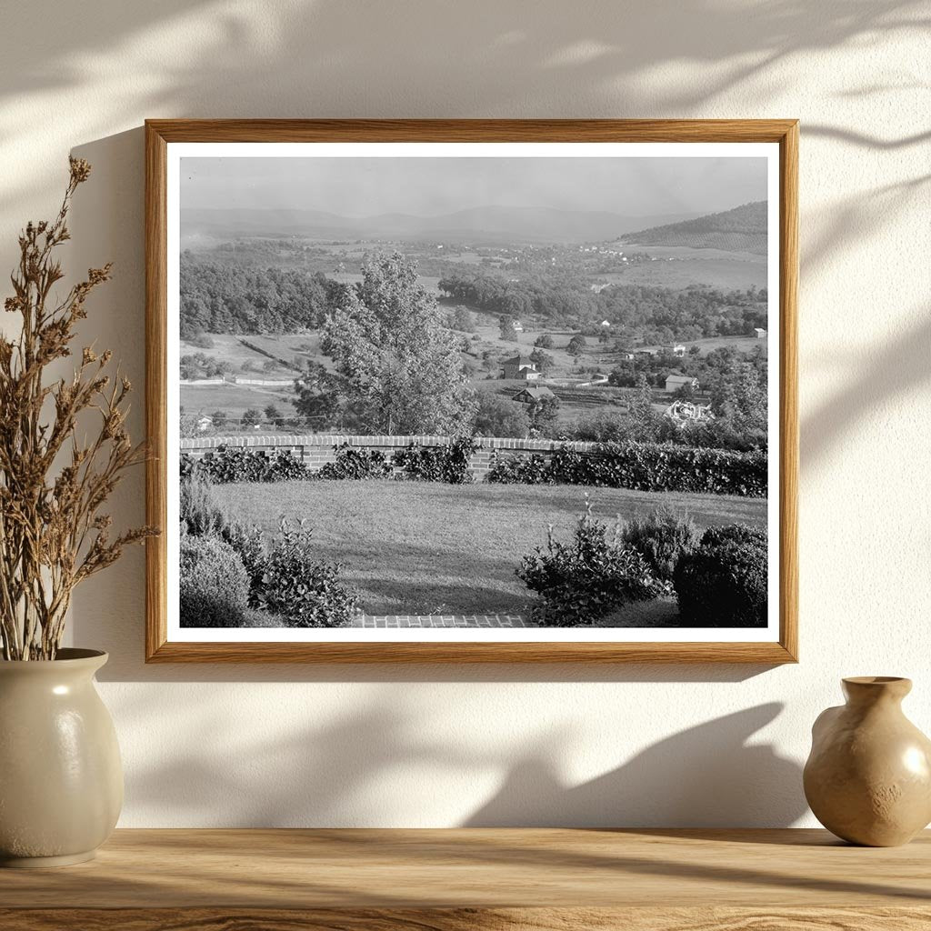 Staunton VA Scenic Overlook Vintage Photo 1953