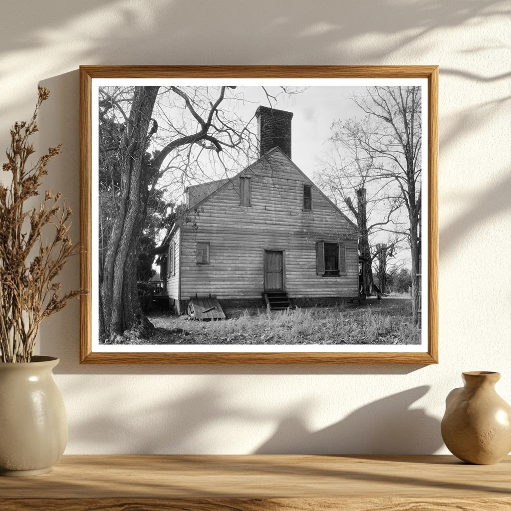 Dillwyn, VA Historic Wooden House Photo, 1953