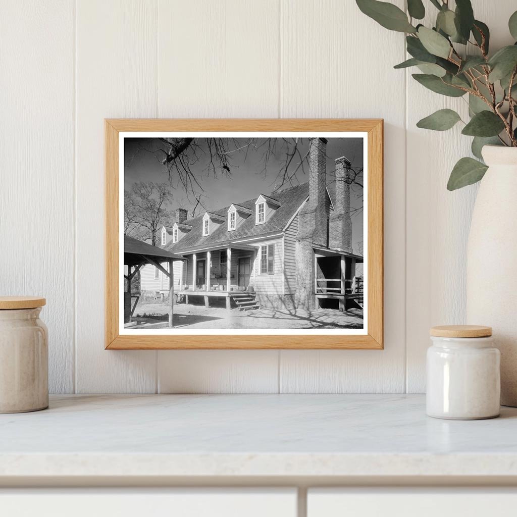 Vintage Architectural Scene in Caroline County, VA 20th Cent