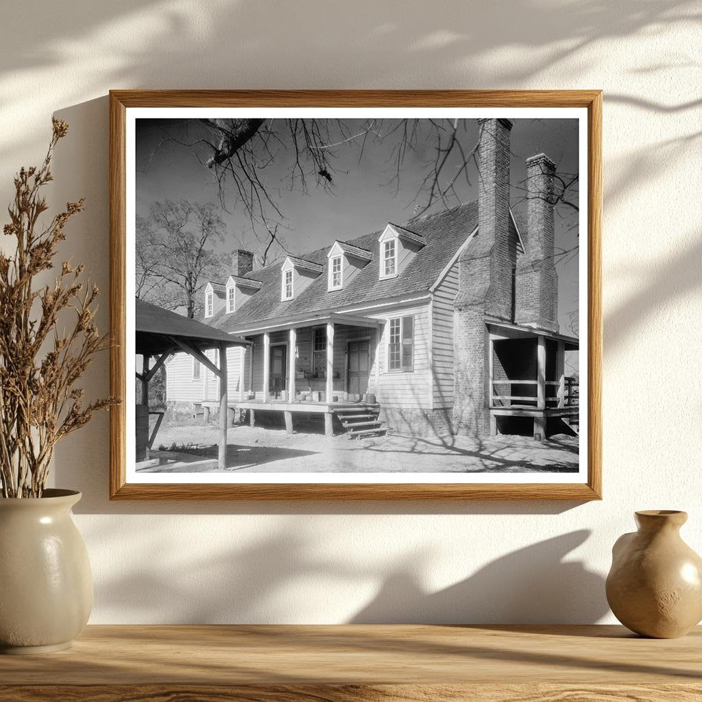 Vintage Architectural Scene in Caroline County, VA 20th Cent