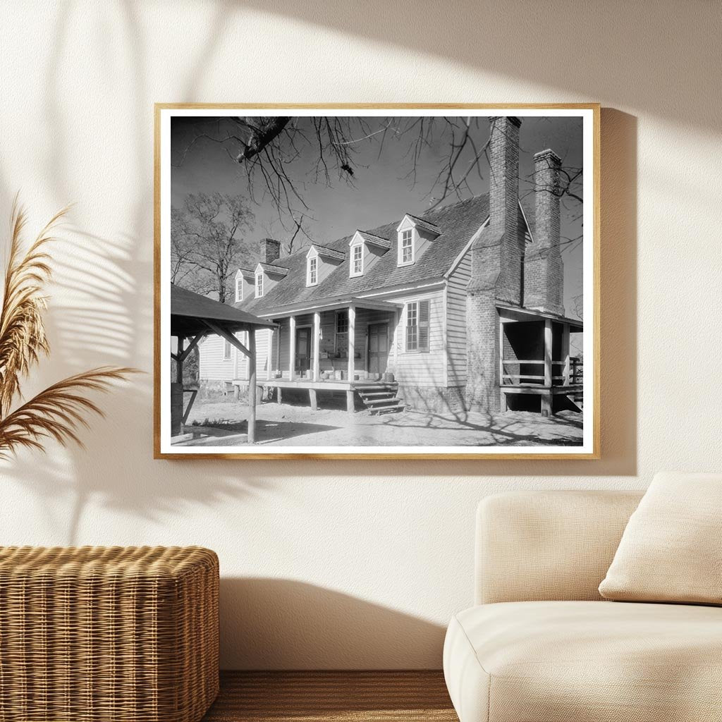 Vintage Architectural Scene in Caroline County, VA 20th Cent