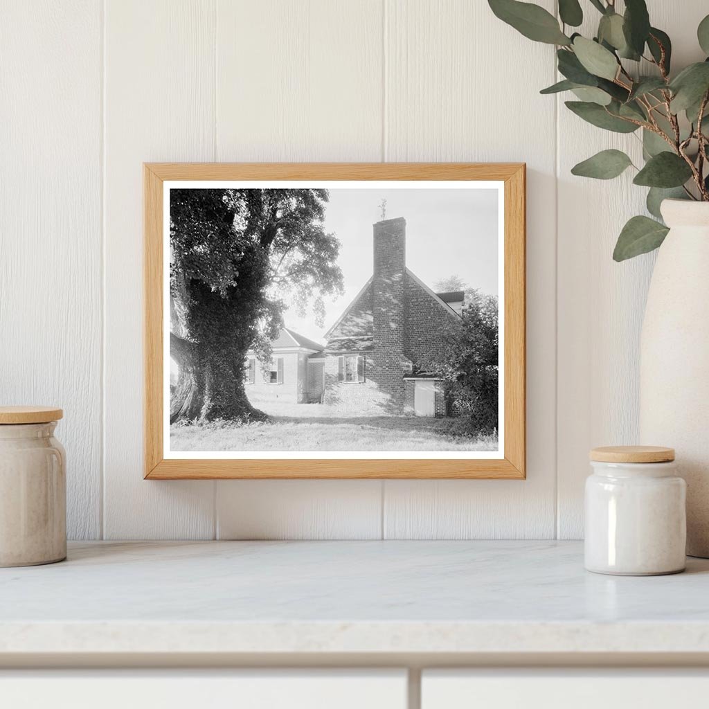 Vintage Architectural Photo of Charles City, VA 1953