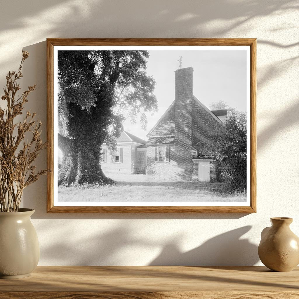 Vintage Architectural Photo of Charles City, VA 1953