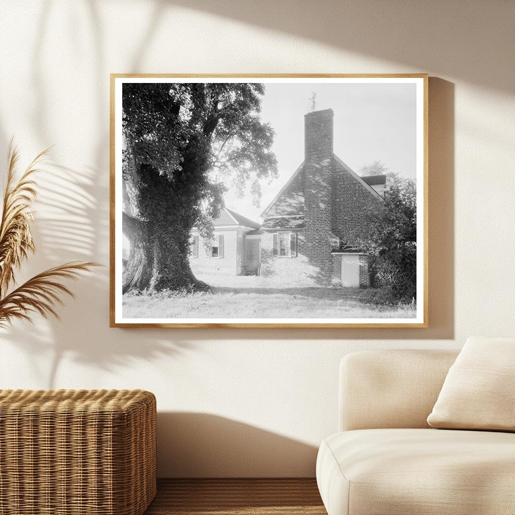 Vintage Architectural Photo of Charles City, VA 1953