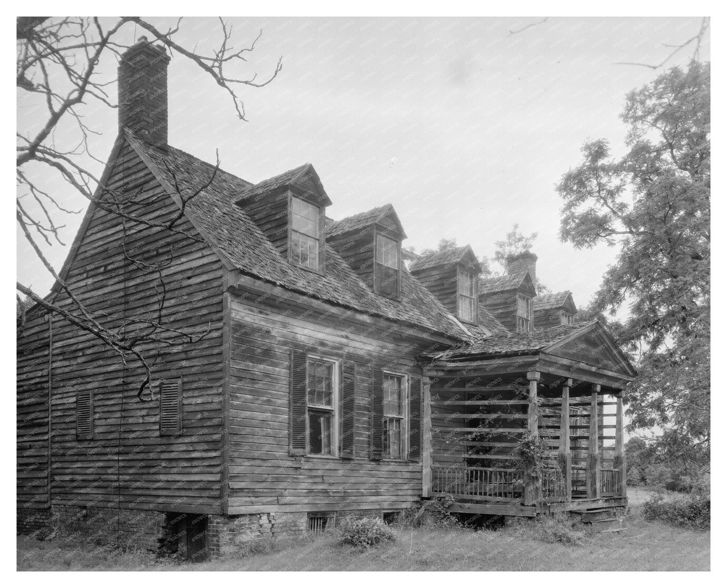 1730 Wooden House, Weyanoke, Virginia - Historic Photograph