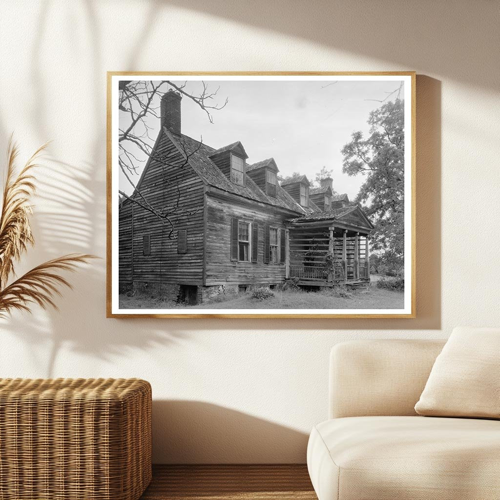 1730 Wooden House, Weyanoke, Virginia - Historic Photograph