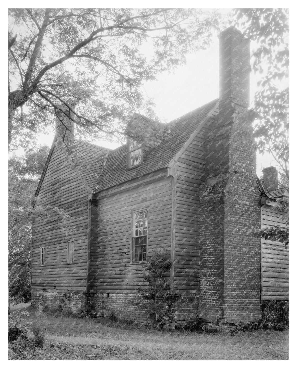 1730 Wooden House in Weyanoke, Virginia - Carnegie Survey