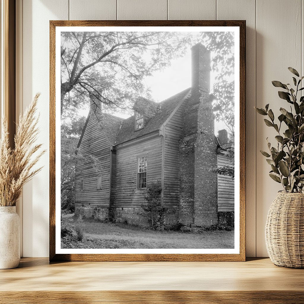 1730 Wooden House in Weyanoke, Virginia - Carnegie Survey