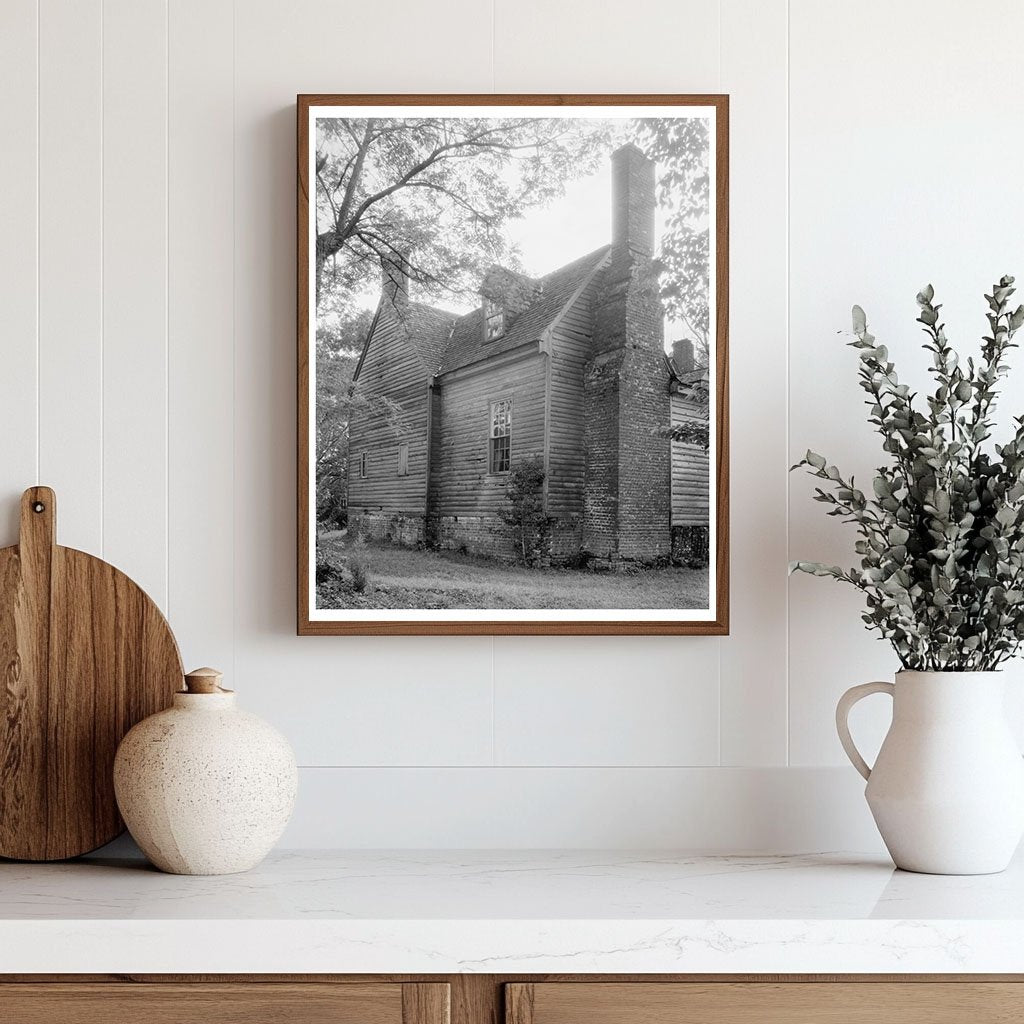 1730 Wooden House in Weyanoke, Virginia - Carnegie Survey