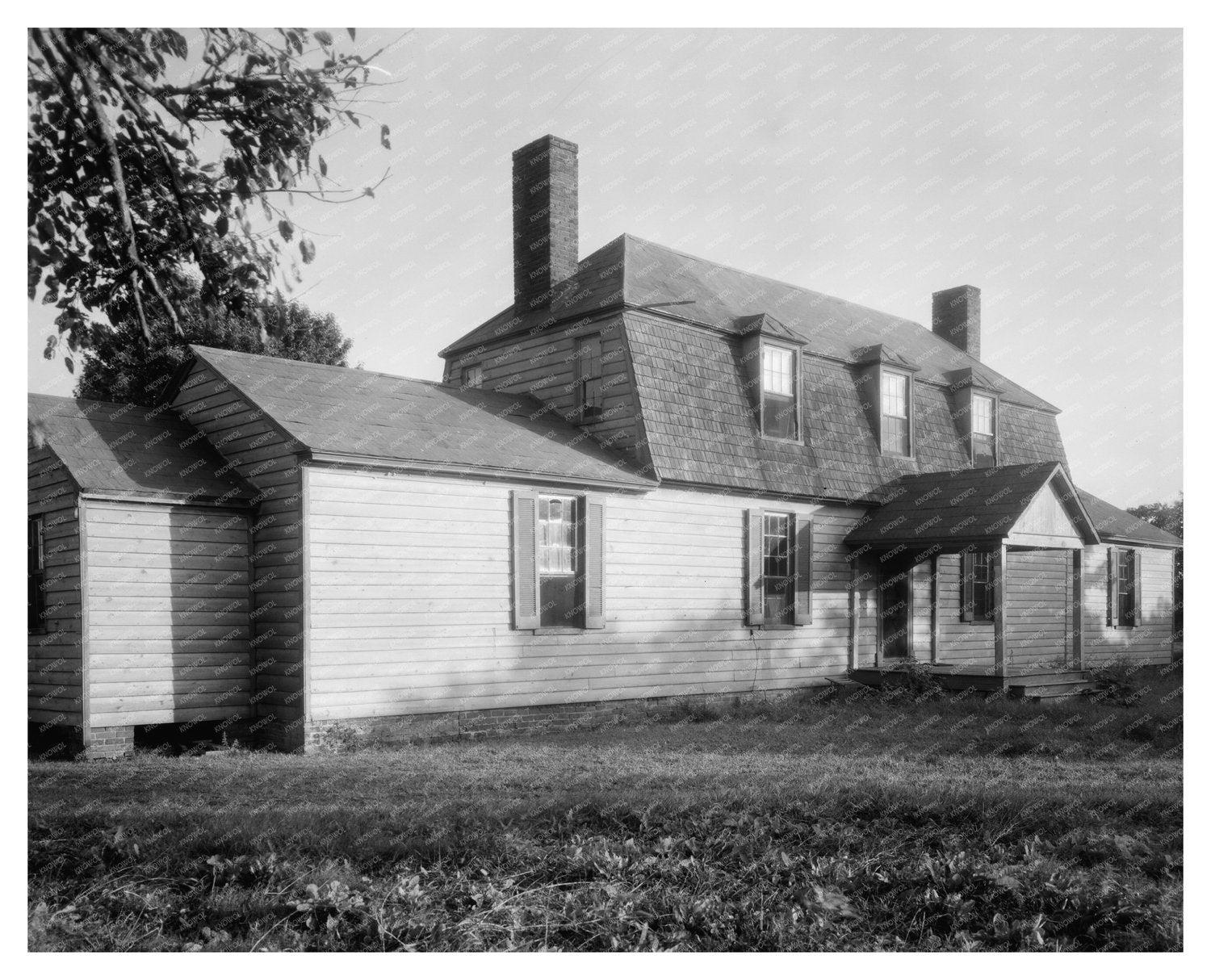 Charles City VA Gambrel Roof Home Mid-20th Century Photo