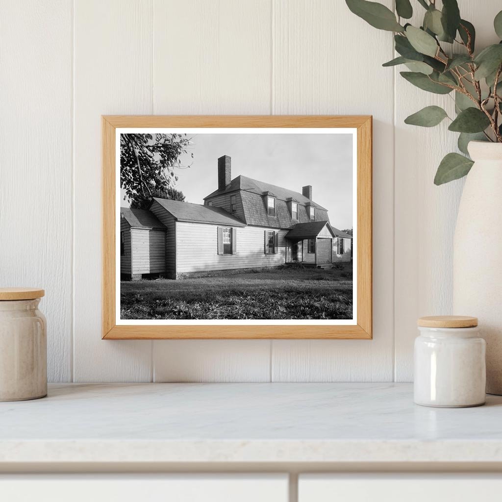 Charles City VA Gambrel Roof Home Mid-20th Century Photo