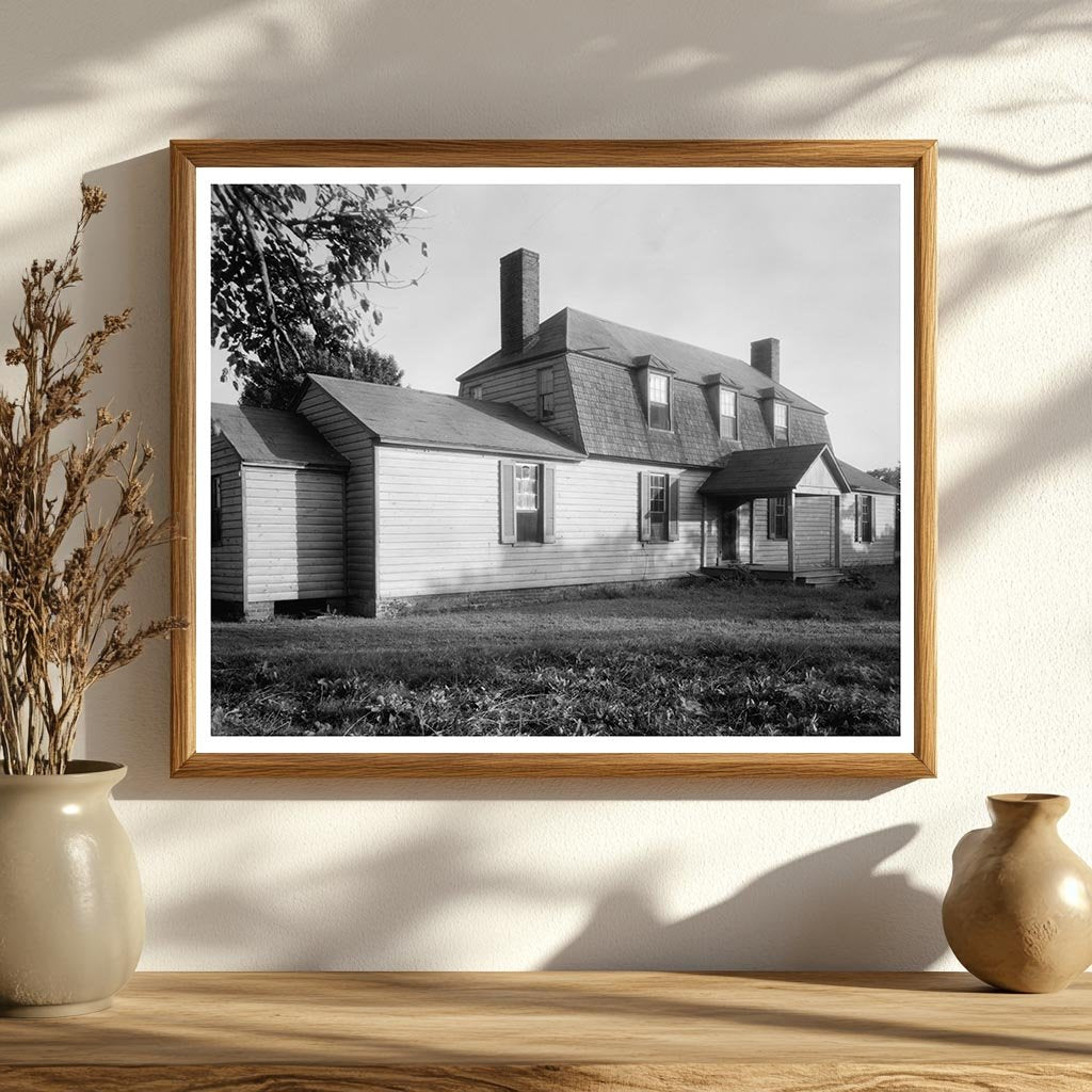 Charles City VA Gambrel Roof Home Mid-20th Century Photo