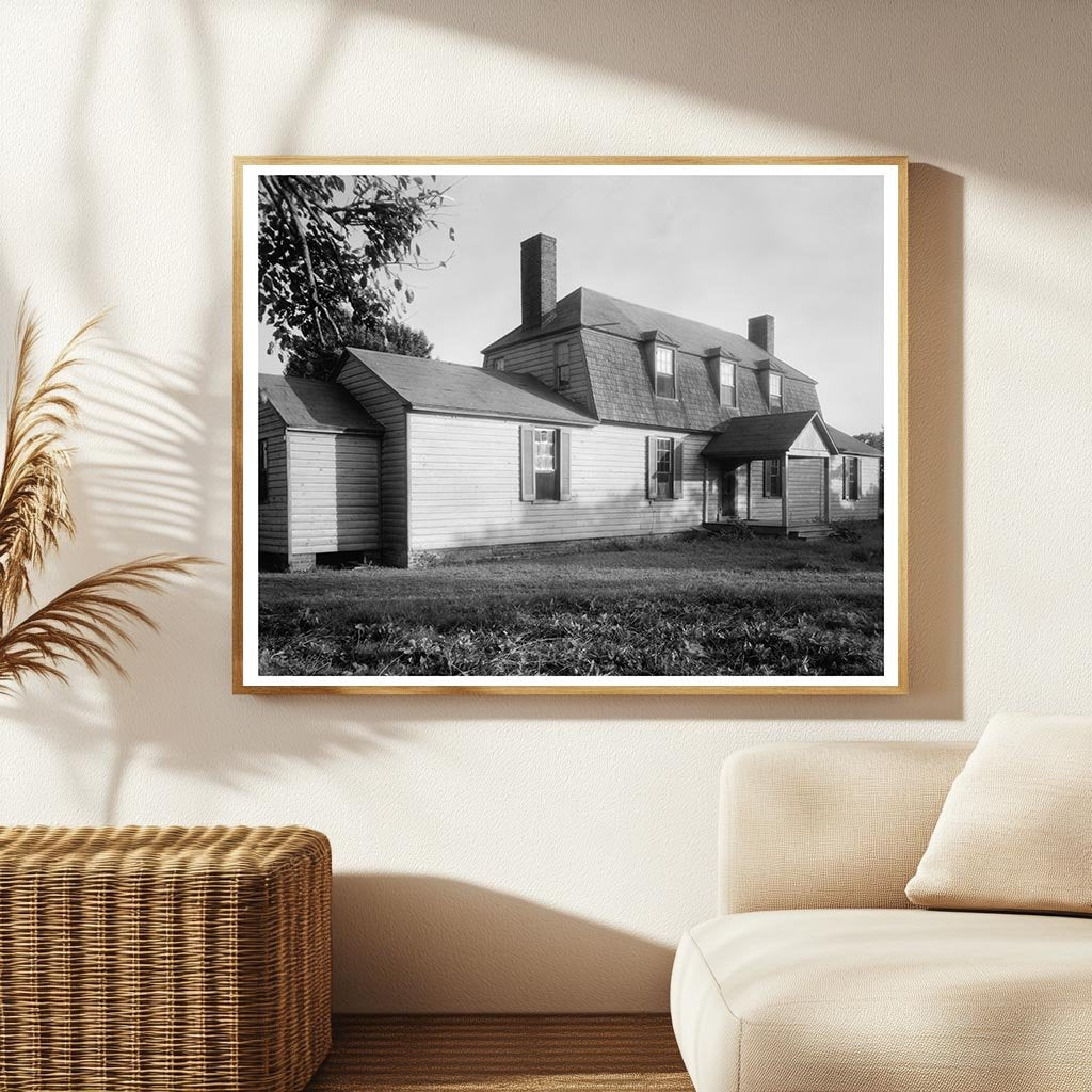 Charles City VA Gambrel Roof Home Mid-20th Century Photo