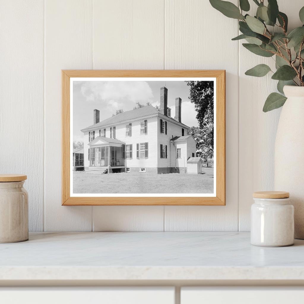 Weyanoke Building, Charles City VA, 1740 Vintage Photo