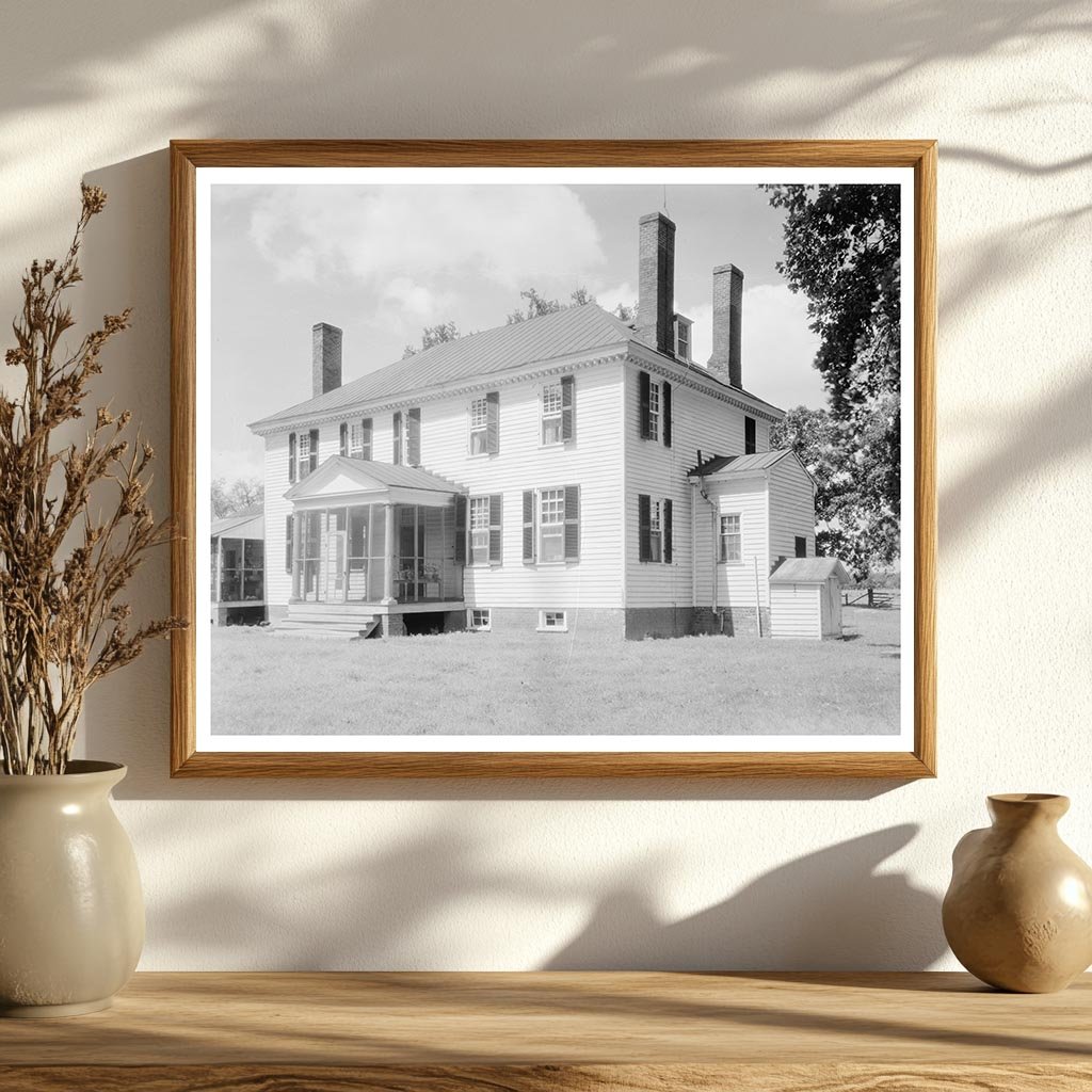 Weyanoke Building, Charles City VA, 1740 Vintage Photo