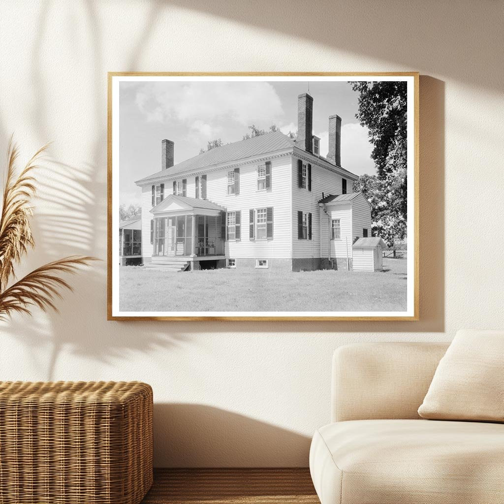 Weyanoke Building, Charles City VA, 1740 Vintage Photo