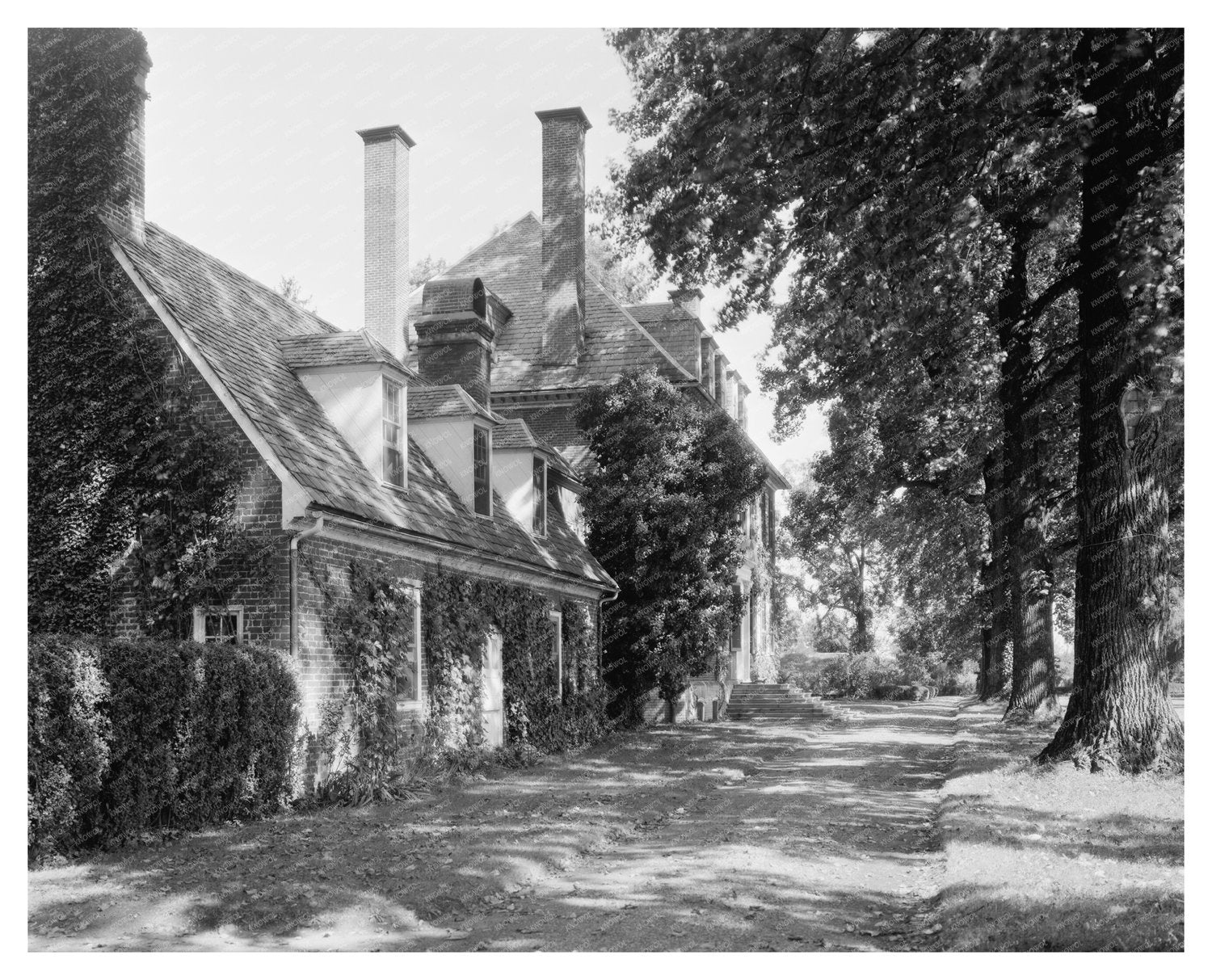 1730 Colonial Architecture in Charles City, Virginia