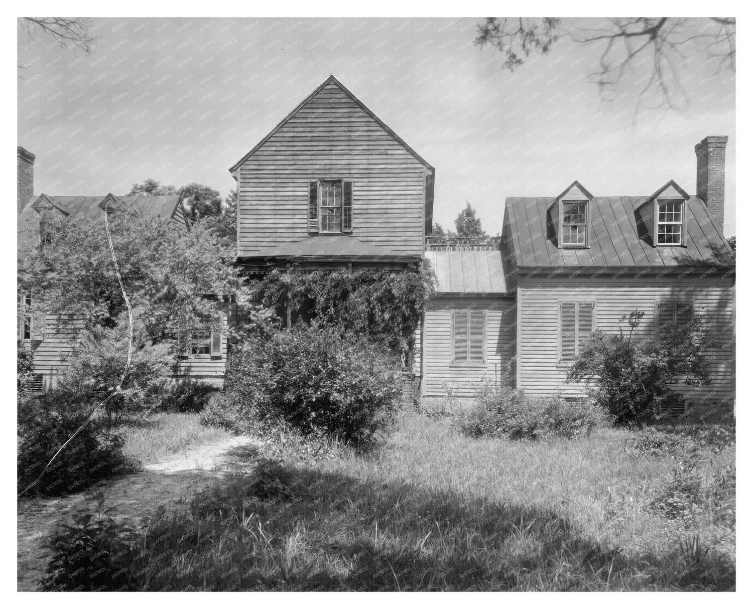 Vintage Architectural Photo, Chesterfield VA, 20th Century