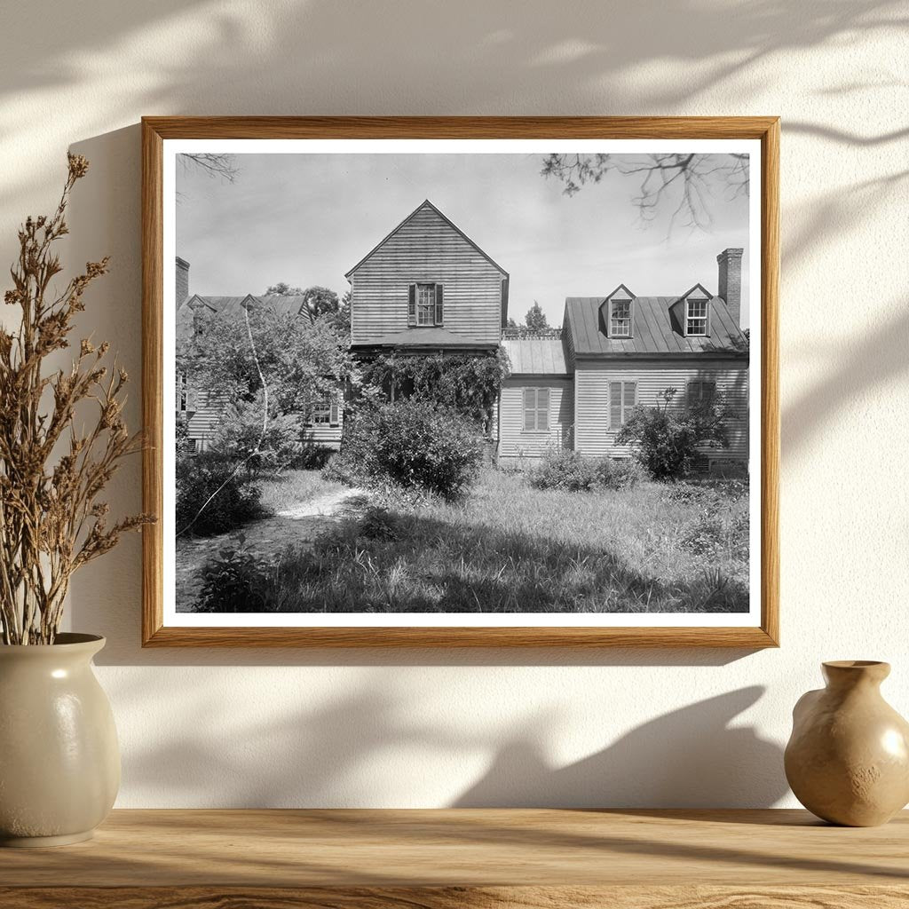 Vintage Architectural Photo, Chesterfield VA, 20th Century