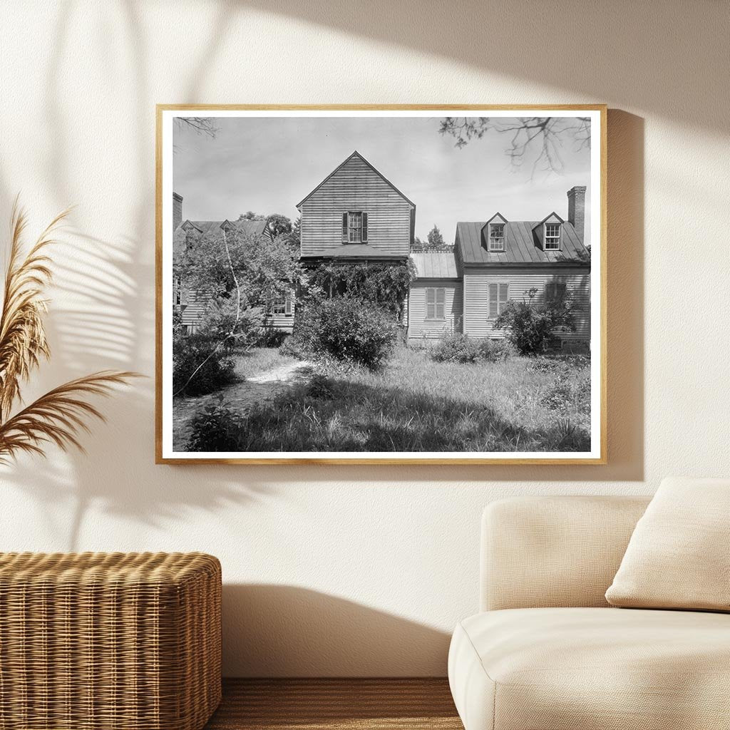 Vintage Architectural Photo, Chesterfield VA, 20th Century