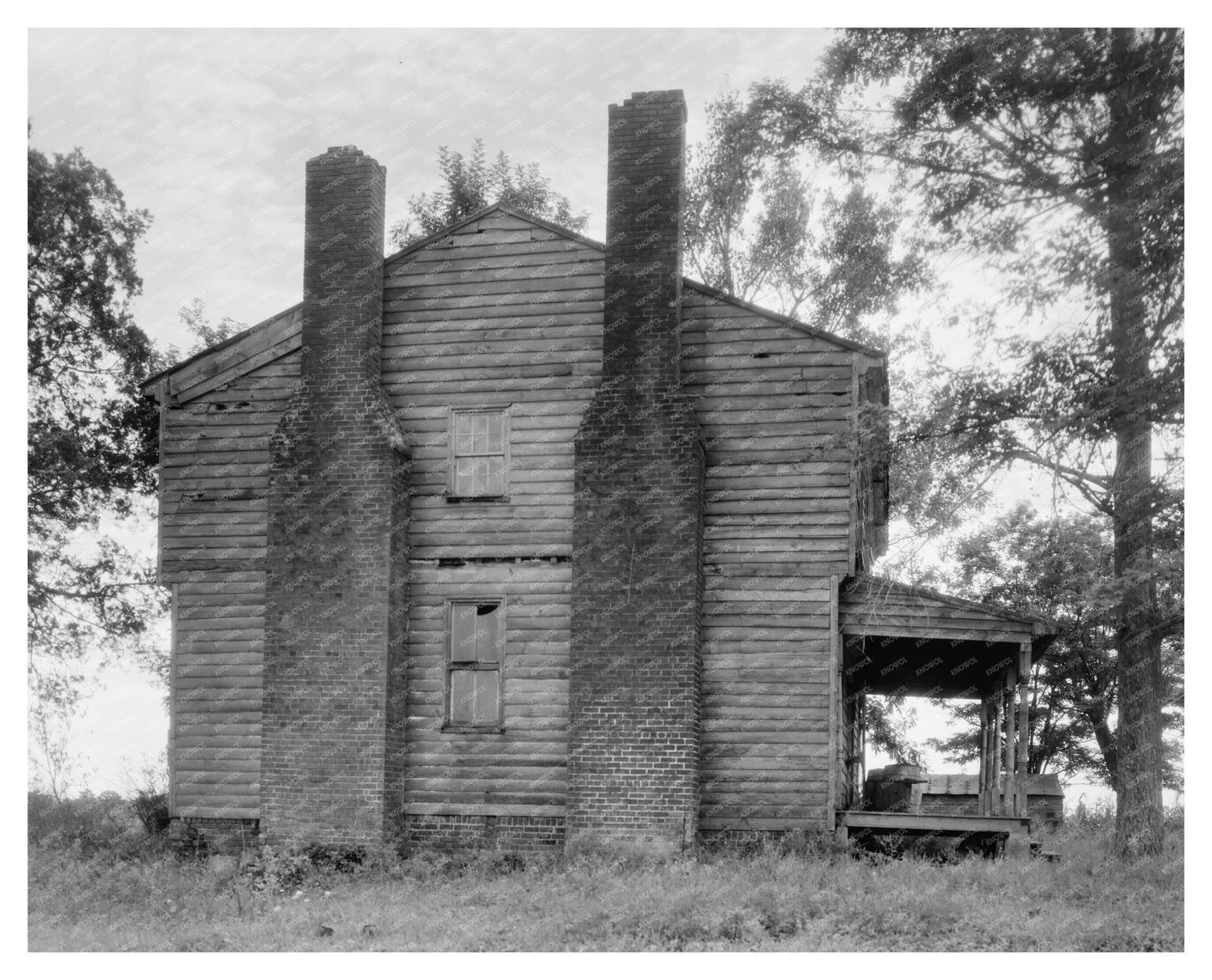 Historic Tavern in Chesterfield County, VA - 1953 Photo