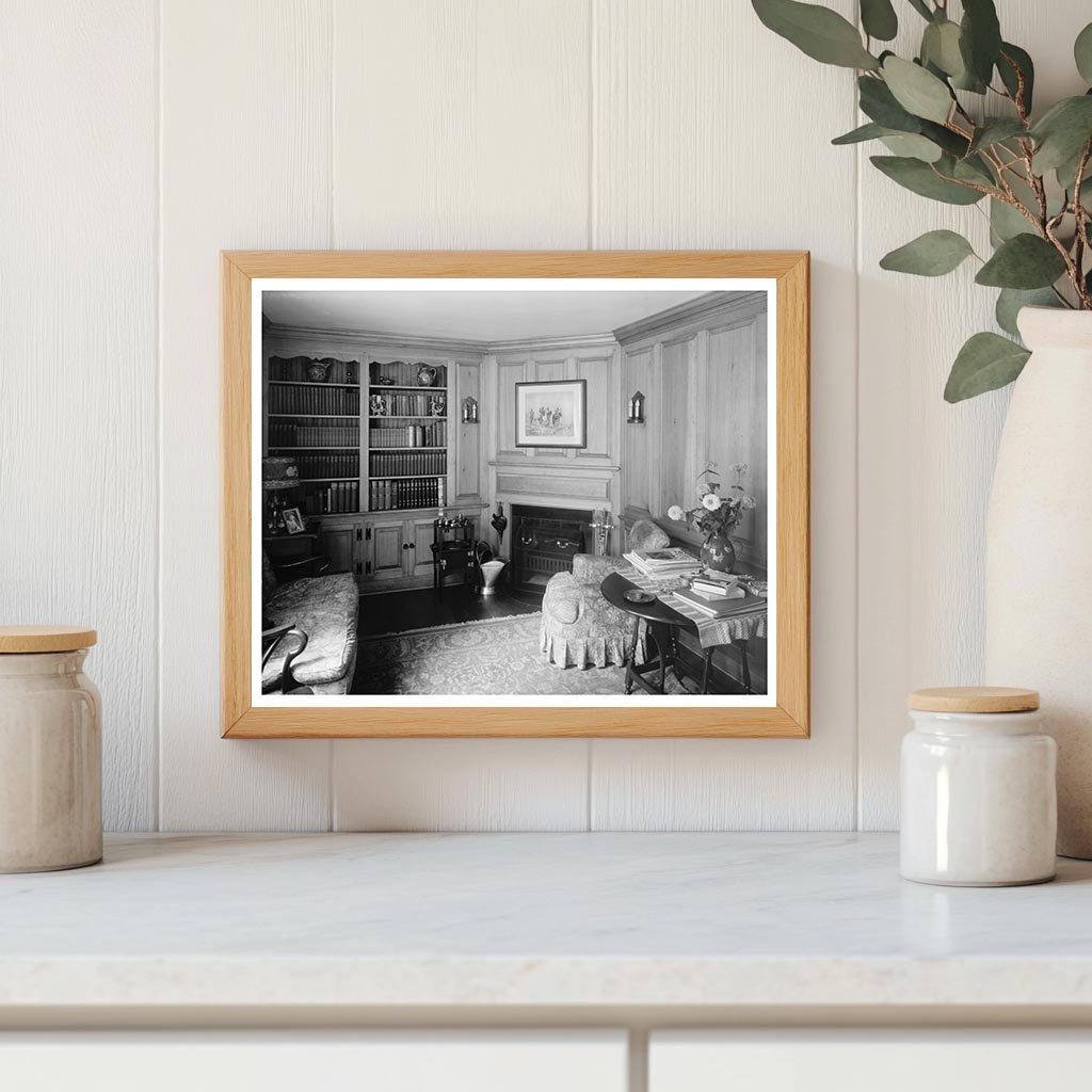 Vintage Interior Photo, Mt. Vernon, Fairfax, VA, 1900s