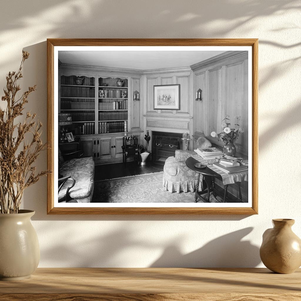 Vintage Interior Photo, Mt. Vernon, Fairfax, VA, 1900s