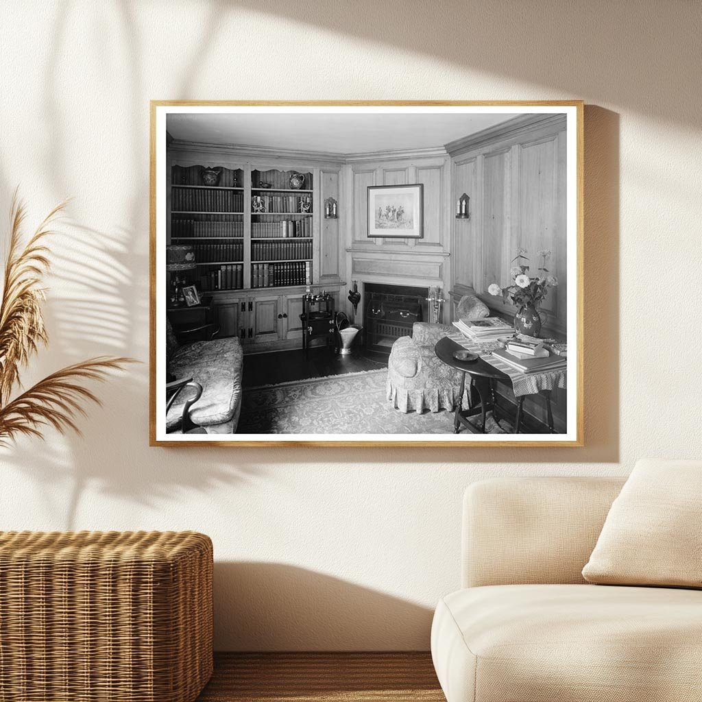 Vintage Interior Photo, Mt. Vernon, Fairfax, VA, 1900s