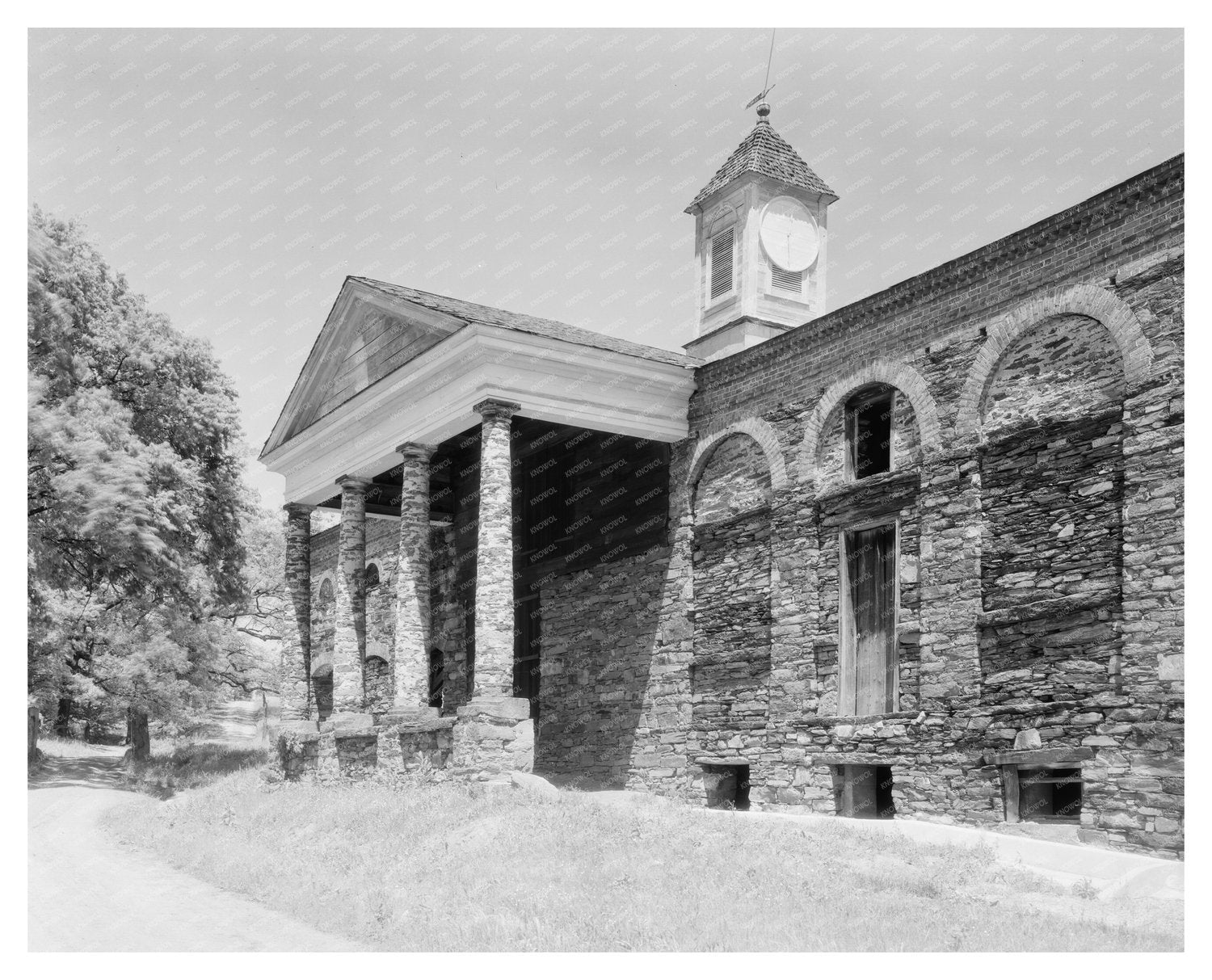 Historic Fork Union, VA Building from 1814 Photo