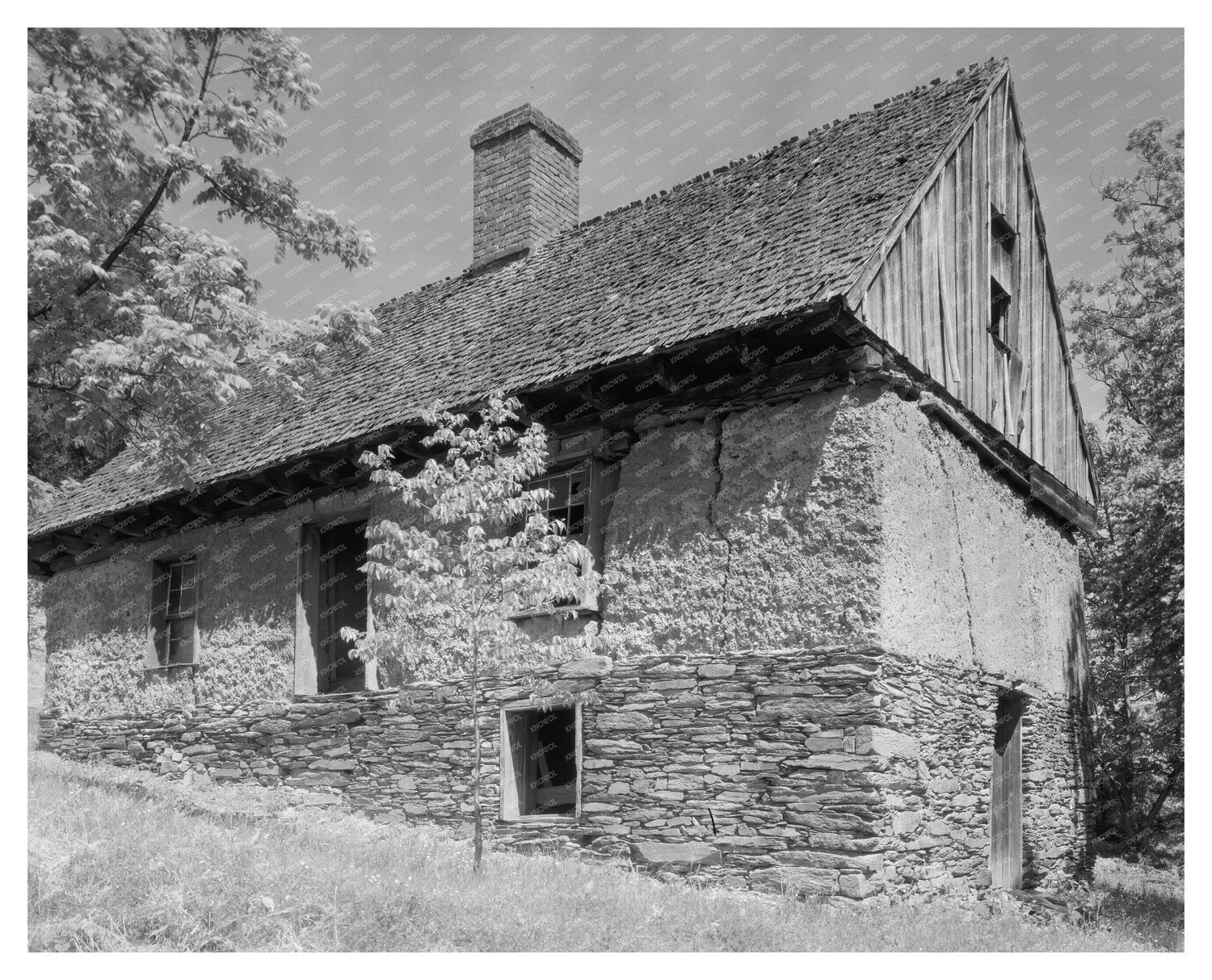 Adobe House in Fork Union, VA, Early 20th Century