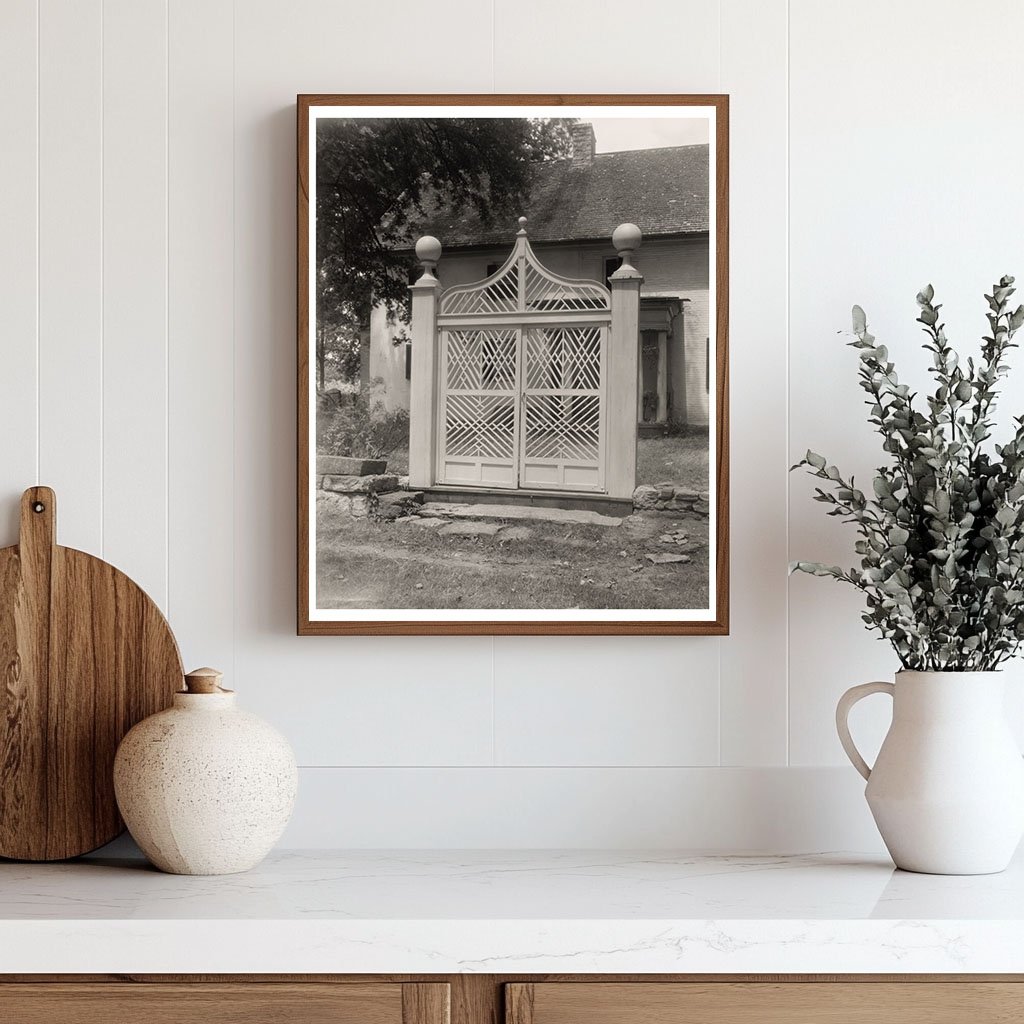 Vintage Gate in Frederick County, Virginia, Early 20th Centu