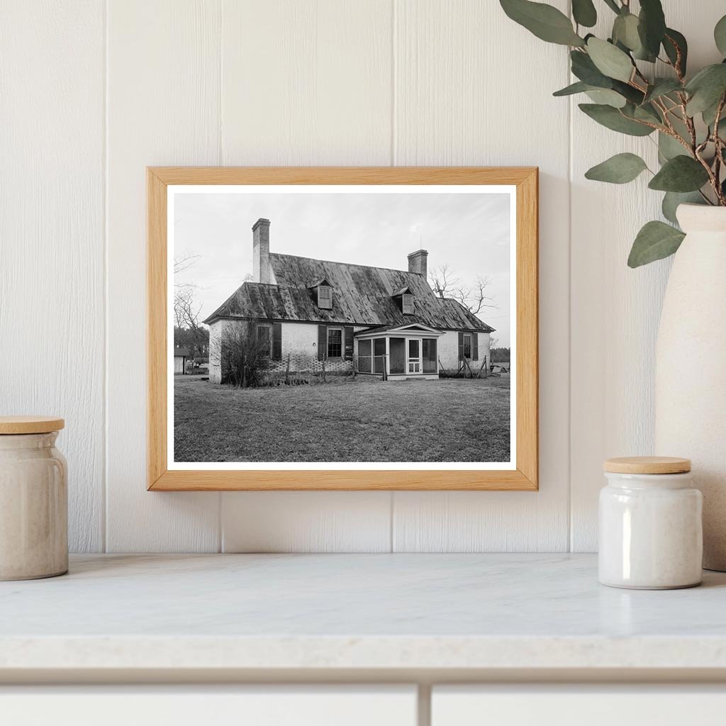 Vintage Photograph of 1700s Building in White Marsh, VA