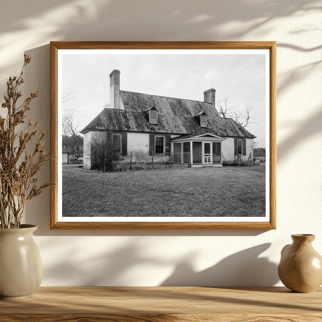 Vintage Photograph of 1700s Building in White Marsh, VA