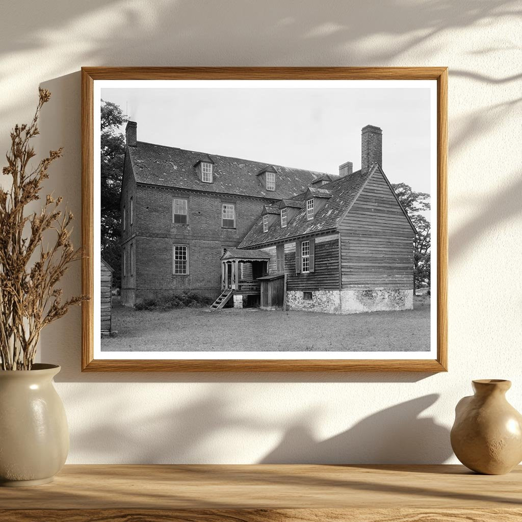 Saras Creek House, Bena VA, Vintage Photo, 1953