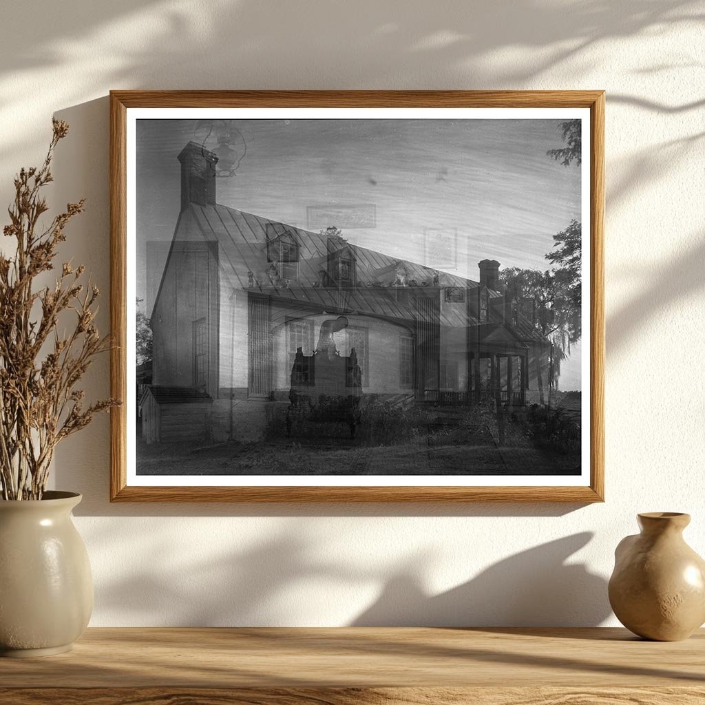 Vintage Double Exposure Photo of Gloucester County, VA 1910