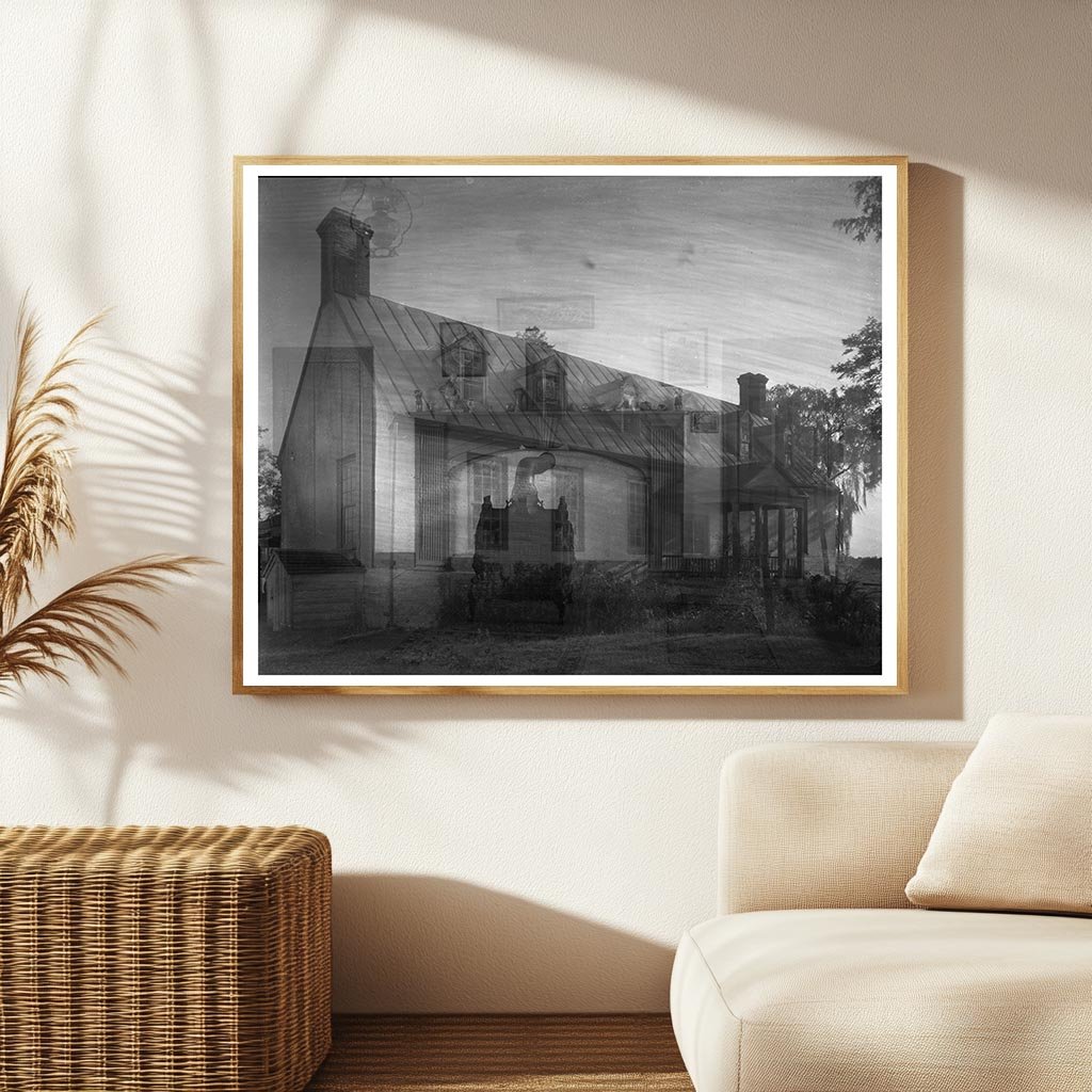 Vintage Double Exposure Photo of Gloucester County, VA 1910