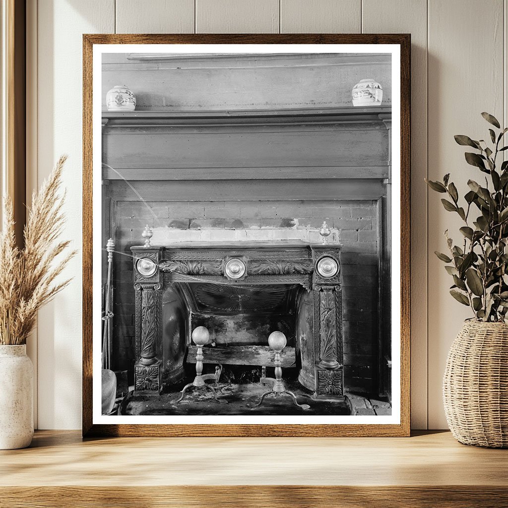 Early 20th-Century Virginia Interior Photo, Gloucester, 1953