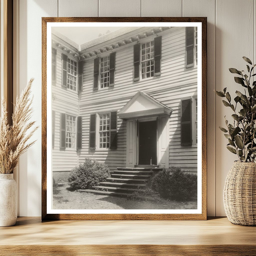 Historic Building in Goochland, VA (1712) - Vintage Photo