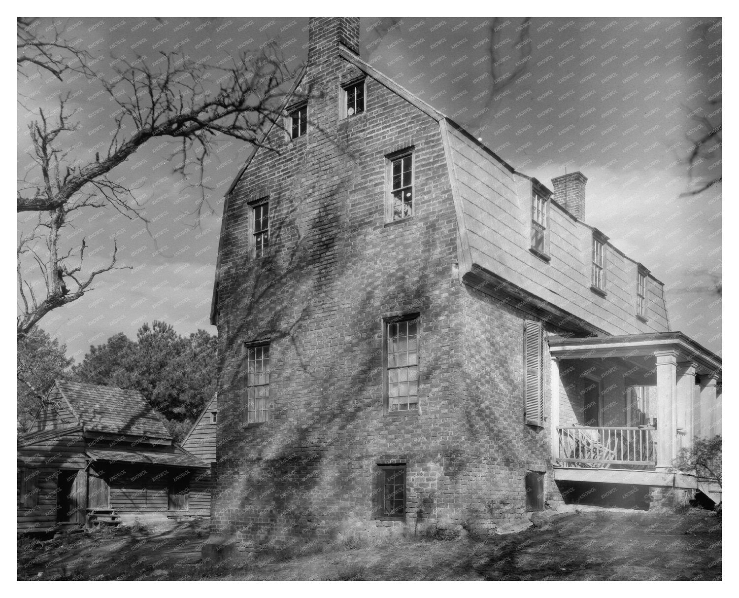 Historic Smithfield, VA Architecture Photo, 1953