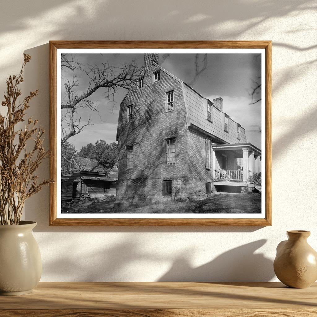 Historic Smithfield, VA Architecture Photo, 1953