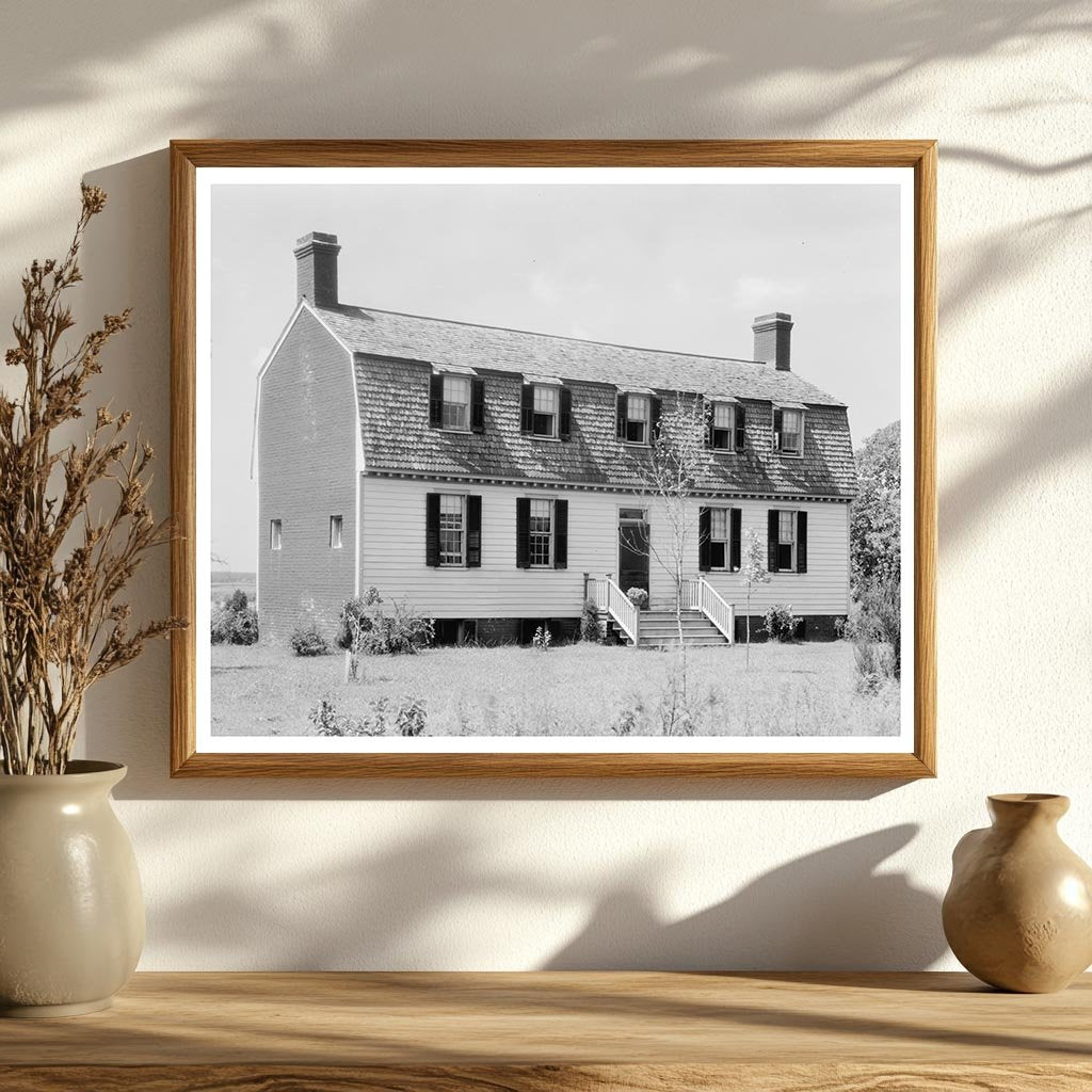 King & Queen County VA Gambrel Roof Architecture 1920s