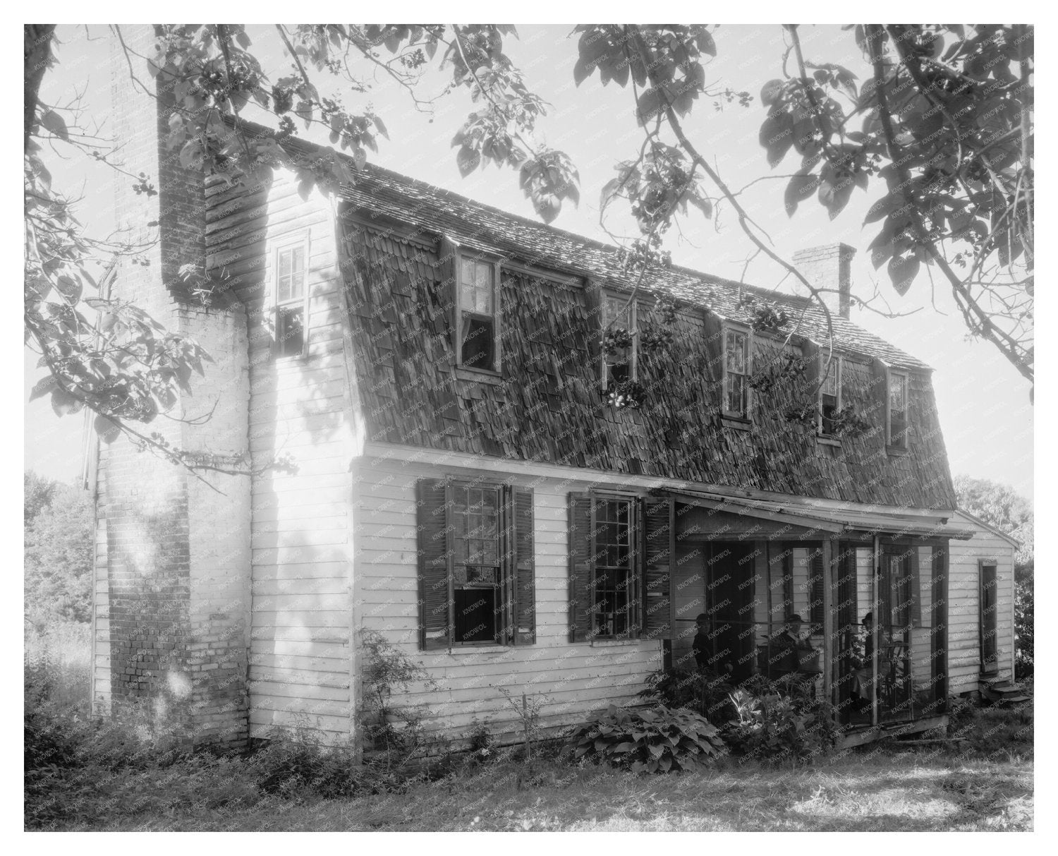 King George County, VA Architecture, 1953 Vintage Photo
