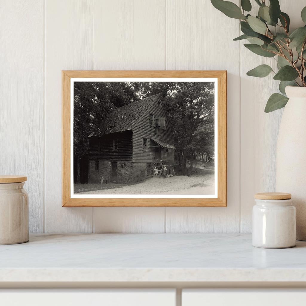 Historic Wooden Mill in King William County, VA (circa 1900)