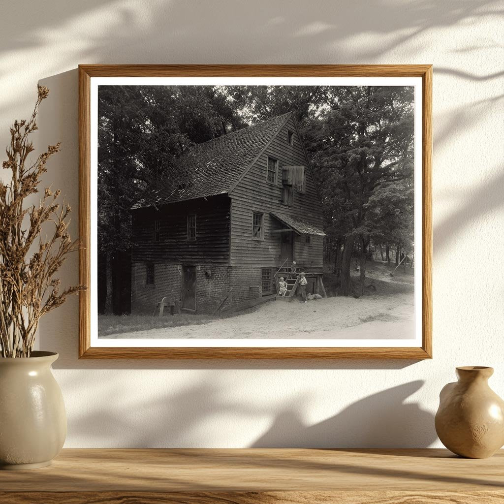 Historic Wooden Mill in King William County, VA (circa 1900)