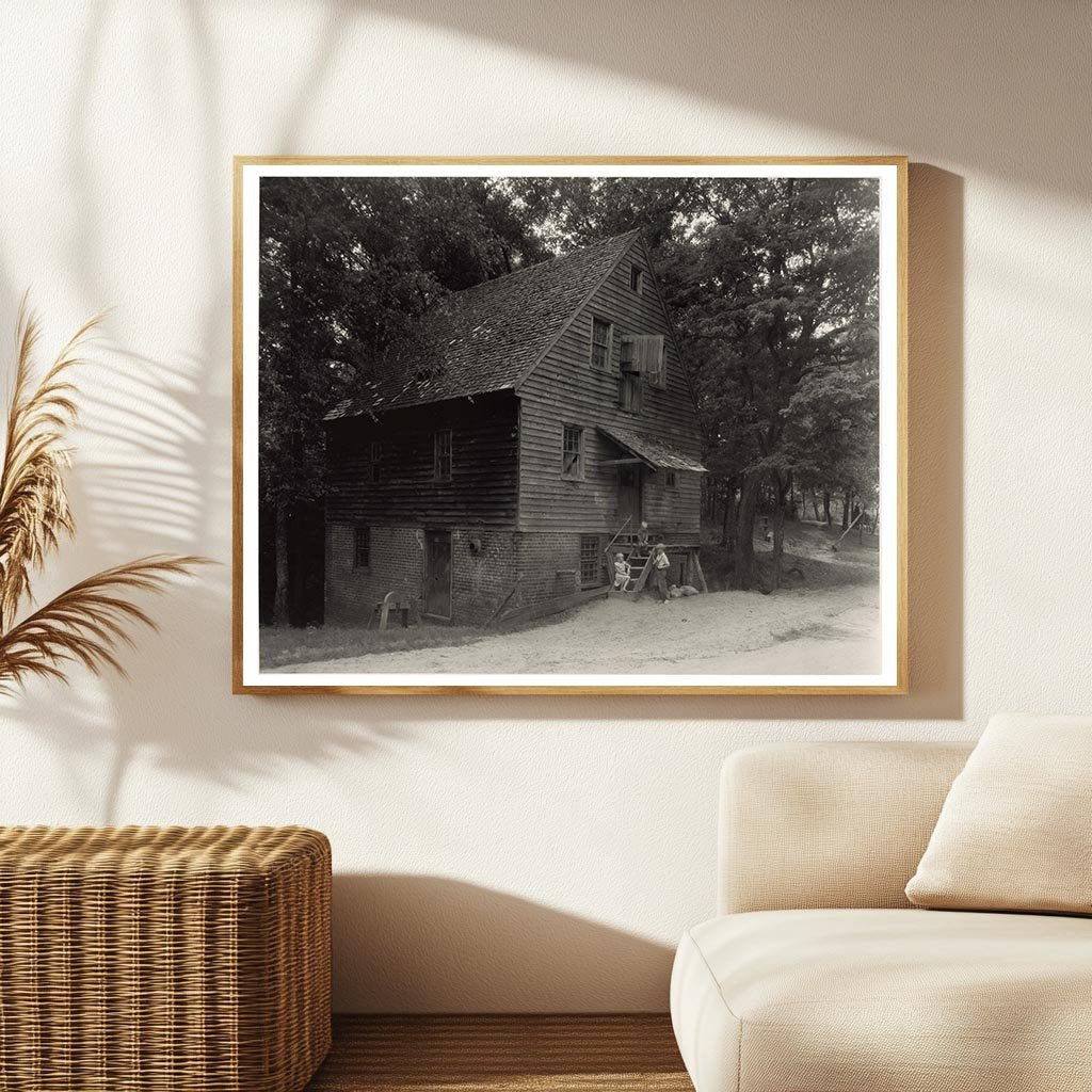Historic Wooden Mill in King William County, VA (circa 1900)