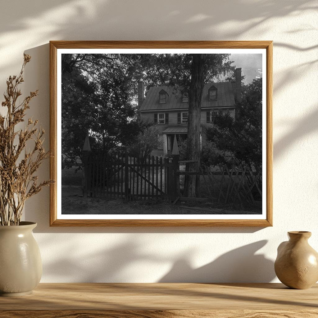 Historic 1807 Building in Mangohick, VA - 1953 Photograph