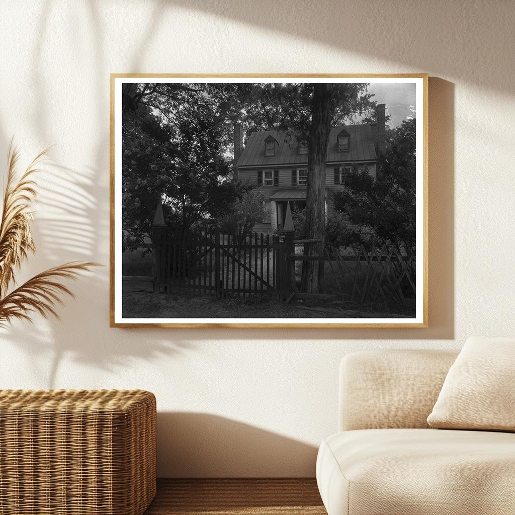Historic 1807 Building in Mangohick, VA - 1953 Photograph