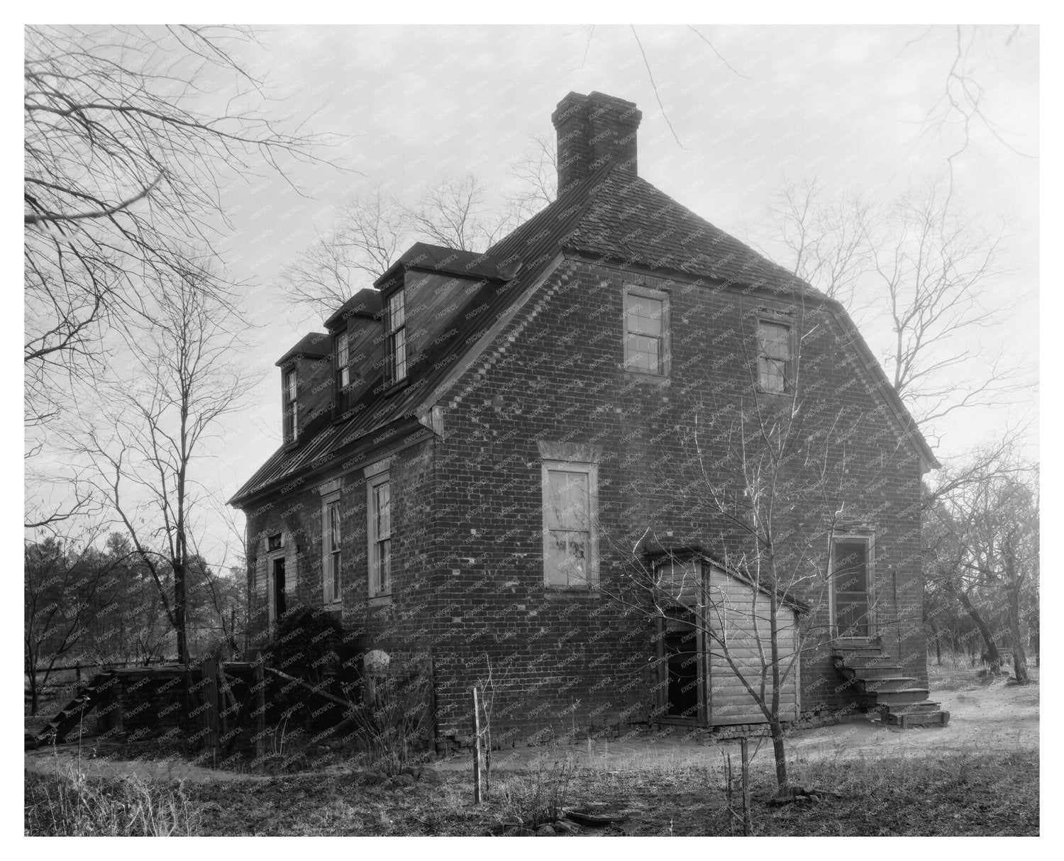Vintage Photo of West Point, VA Architecture, 1953
