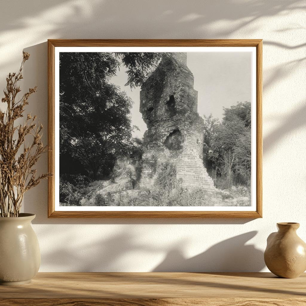 Lancaster VA Ruins Early 20th Century Vintage Photo